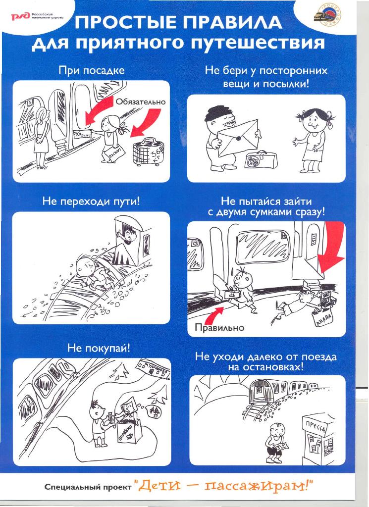 ПРИЛОЖЕНИЕ4 Памятка Простые правила для приятного путешествия 001
